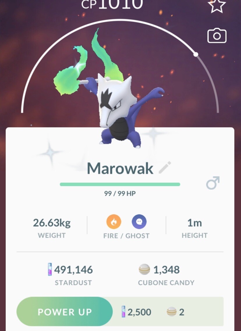 Pok mon GO SHINY Alolan Marowak Trade Shadow Bone MUST ALREADY OWN SHINY EBay