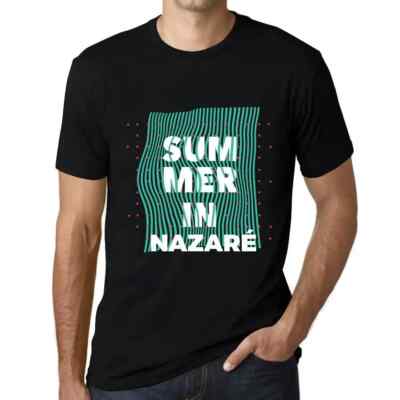 Men's Graphic T-Shirt Summer In Nazaré Eco-Friendly Limited Edition Short Sleeve