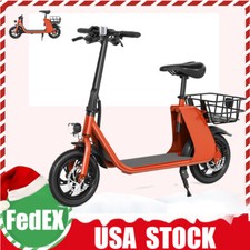 Foldable Sports Electric Scooter 450W Ebike E-Scooter Adult Commuter w/Seat 36V