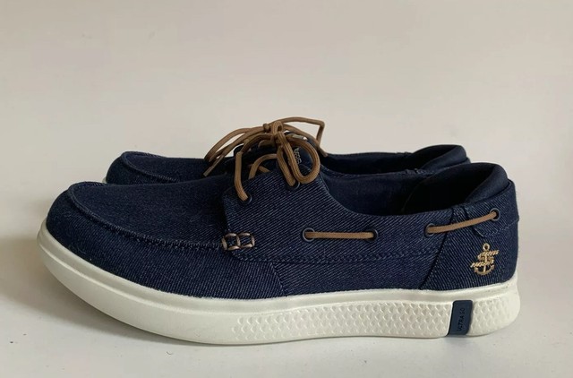 skechers denim boat shoes