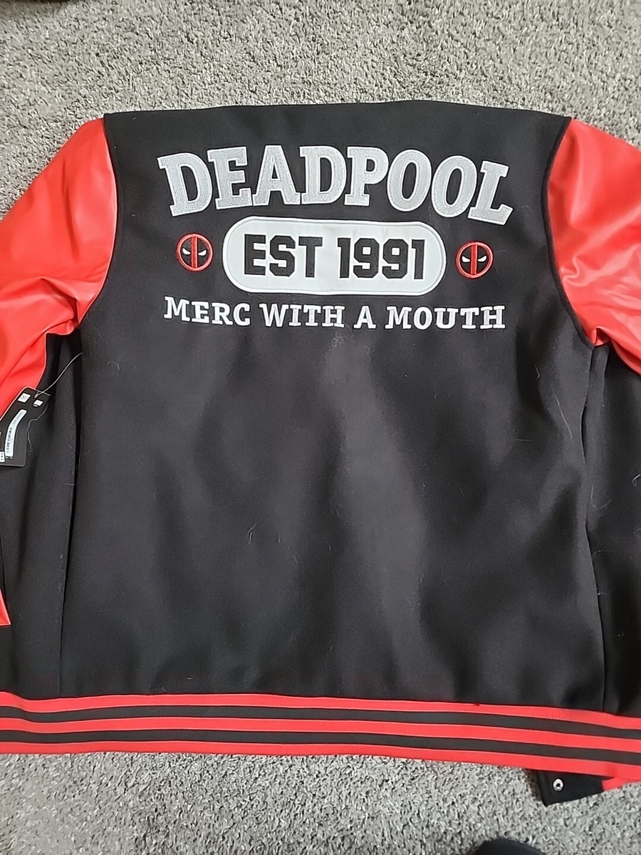 Deadpool Letterman Varsity Jacket, Large | eBay