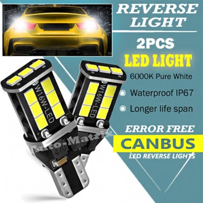 Peugeot 4008 2012-2017 2x Rückfahrscheinwerfer Birnen 15smd Canbus LED kaltweiß 6000K