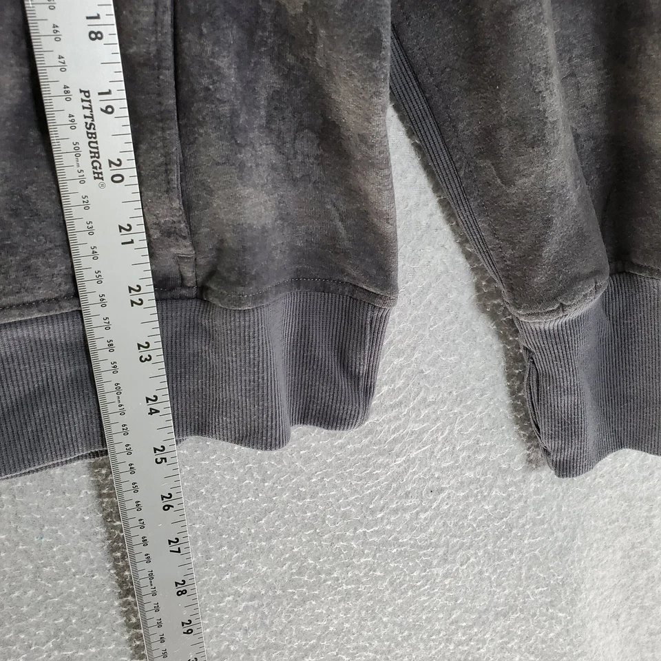 Sudadera Danskin Mujer Grande Gris Tie Dye Sudadera con Capucha Cuello Simulado Cremallera Completa Foto 4 de 4