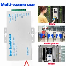 12V 5A Door Access Power Supply for Entry Exit Control System Electric Lock 60W