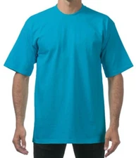 Mens Heavyweight T Shirts Plain Short Sleeve Tee Cotton BIG TALL 4XL to 10XL