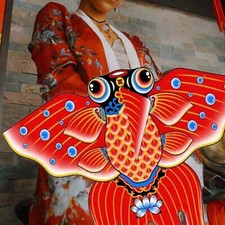 Huge Kite for Adults Durable Cartoon with 20M Rope Goldfish Shape Sports Kite