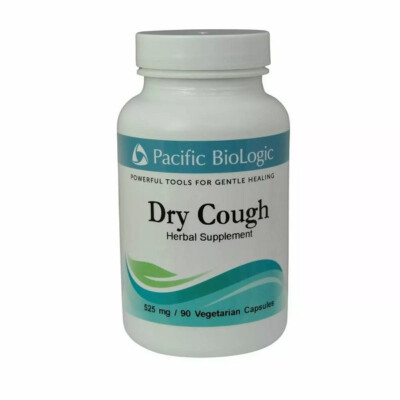 Pacific BioLogic Dry Cough - 525 mg - 90 Vegetarian Capsule - Plant Based
