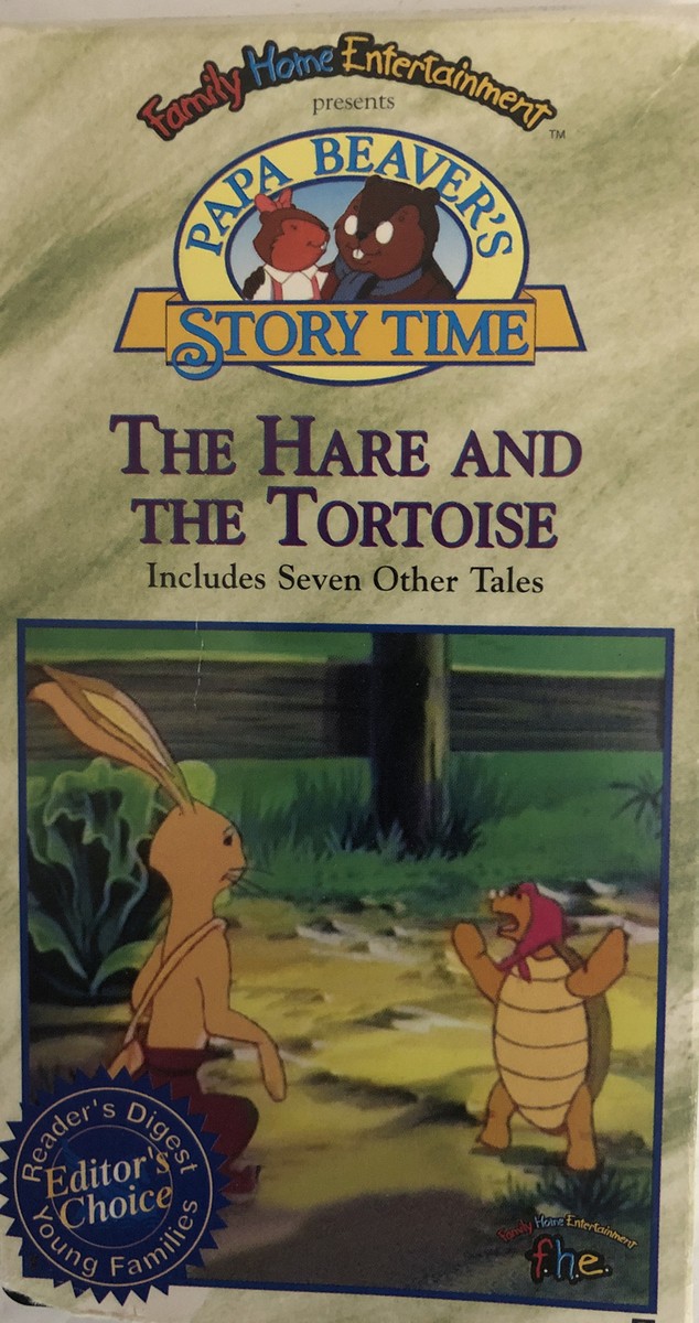 Papa Beaver's Story Time The Hare And The Tortoise(VHS 1997)TESTED