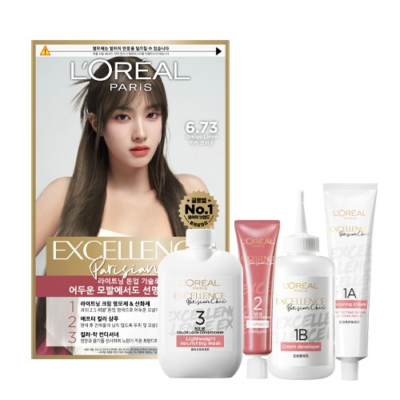 L'Oréal Paris Excellence Parisian Chic Hair Dye, 6 73 Khaki Brown