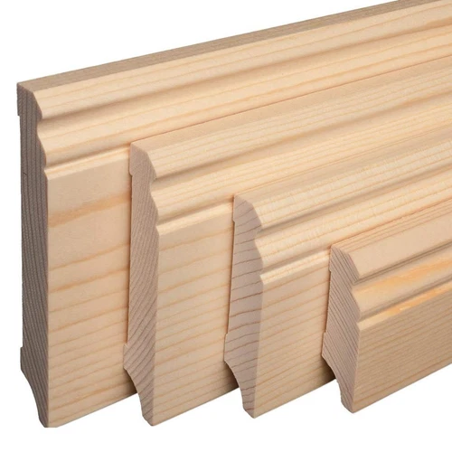 REESE | Massivholz-Sockelleiste | Fichte |  viele Höhen Verfügbar -  2300mm lang - Bild 1 von 24