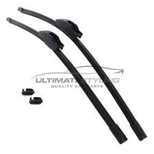 Front Exact Fit Wiper Blades Set Jaguar F-Type Convertible 2013-2021 55cm & 53cm