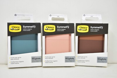 OtterBox Symmetry Cactus Leather Wallet w/ MagSafe for iPhone 13 14 15 16 17 Pro
