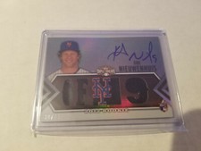 2012 Triple Threads Kirk Nieuwenhuis RC #163 Autogrph Jersey Relic 30/75 Mets