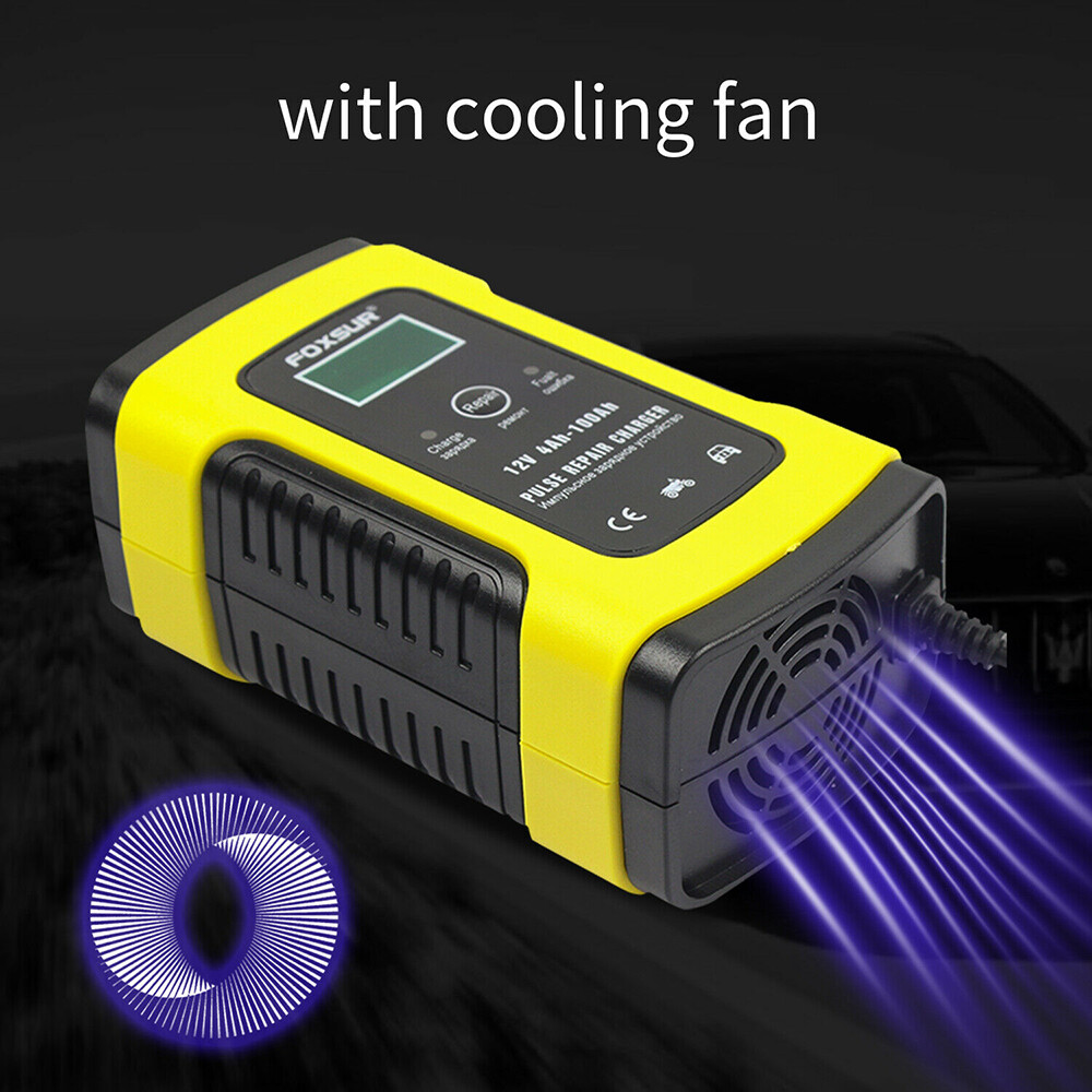 Smart Trickle Car Battery Charger Automatic Jump Starter Pulse Repair