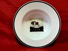 Made In Portugal Large Rimmed 11.25" Pasta/Salad Bowl A La Carte Radish/Beet