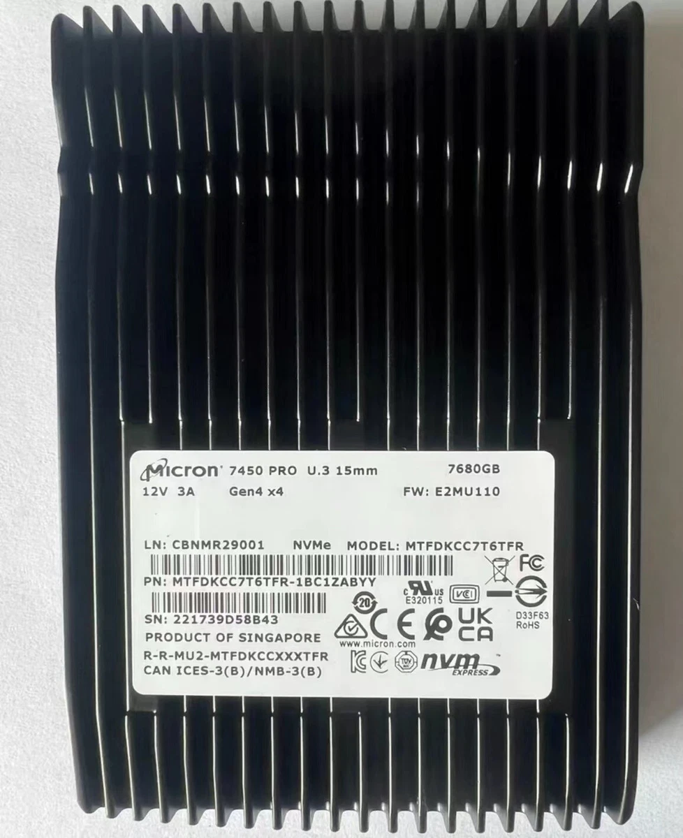 Micron 7.68 shop tb ssd