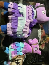 Double Fortnite Loot Llama Pinata 8" & 10” Plush Stuffed Toys
