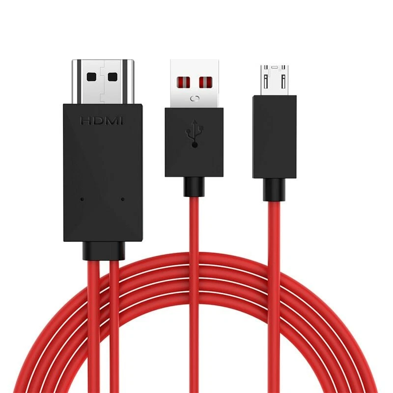 Cable adaptador MHL Micro USB a HDMI 1080P HD TV para Telefono