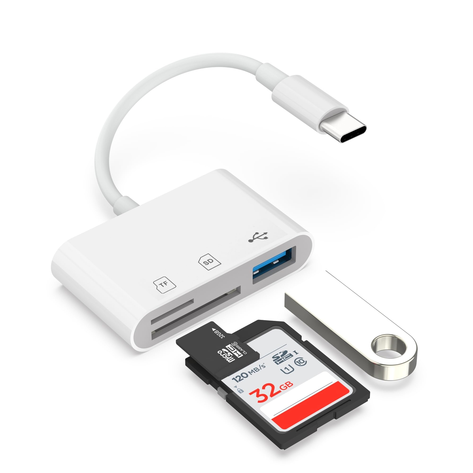 SD Card Reader USB C, Sd Card Reader for Android,SD Card Reader for iPhone 15...-image