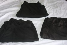 3 Pair Long John Thermal Pants Base Layer Bottoms 2XL Black 100 Polyester