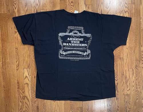 Vintage 2000s Info Wars End The End Alex Jones T Shirt Black Men’s 4XL - 第 5/5 張圖片