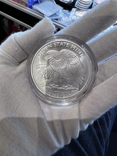 2 oz Silver Round - Walking Liberty In A Capsule W/ Pouch - Picture 6 of 9