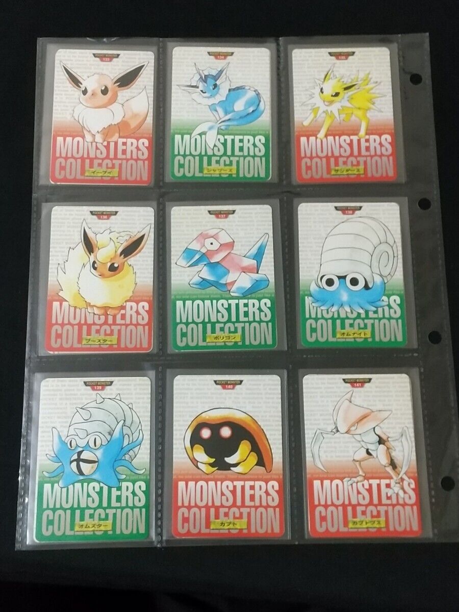 Bandai Pokemon 1996 Carddass Full Comp All 158 types Bandai Pokemon 1996 Carddass Full Comp All 158 types