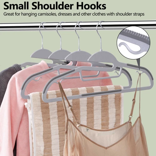 100 PCS Non-slip Clothes Hangers Suit Hangers Space Saving Home Organization - Picture 43 of 47