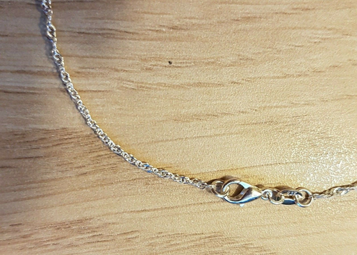 Chaîne De Cou En Argent Longueur 51-55 Cm - Unisexe, Sans Marque, Neuf Sans Emballage