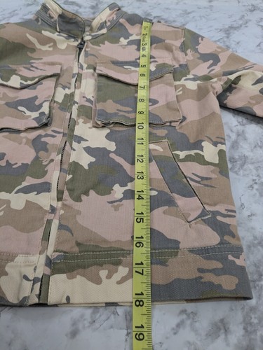 Zadig & Voltaire Girls Camouflage Printed Zip Up Jacket Coat Pink Beige Size 10 - Picture 11 of 11