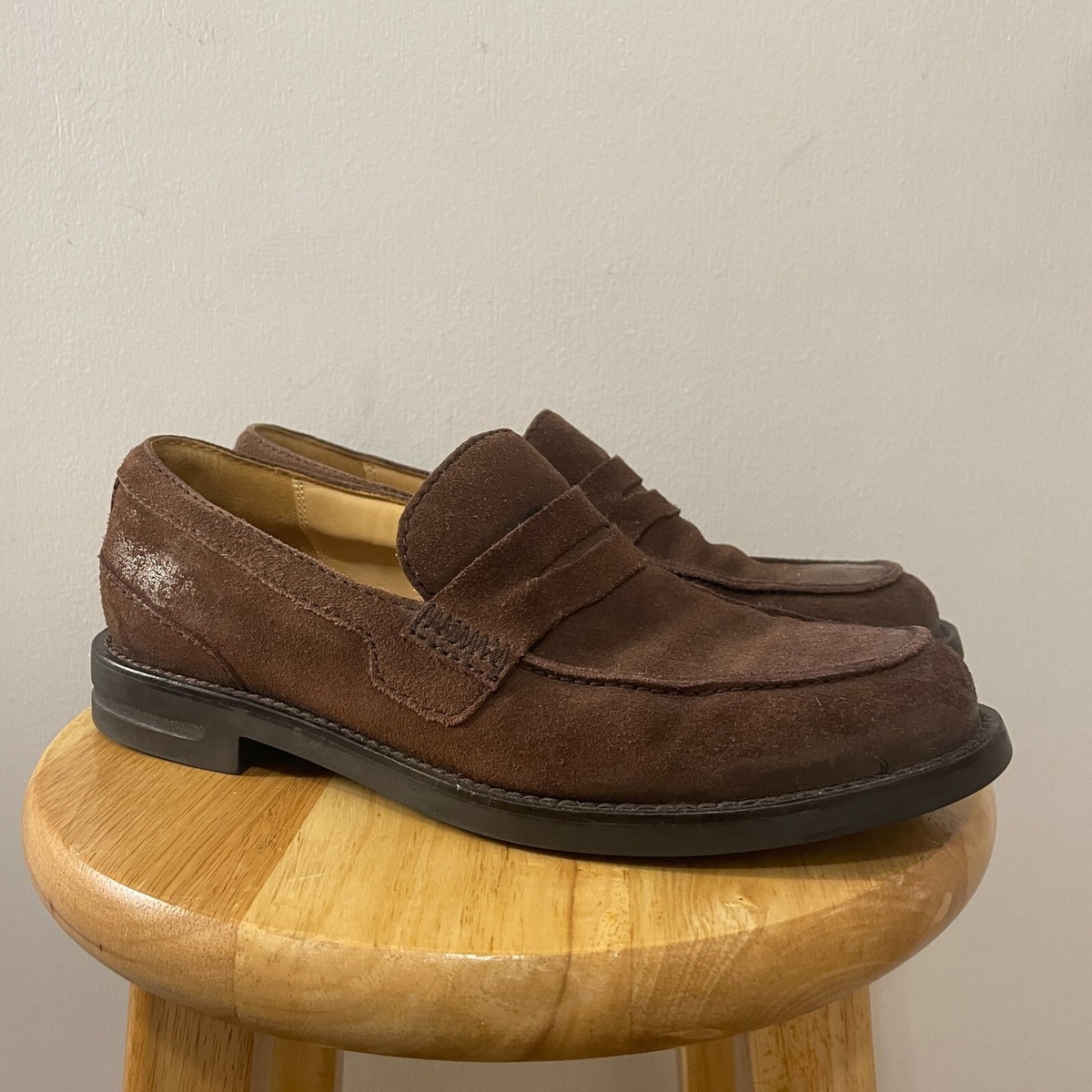 HS Trask Brown Suede Penny Loafers Size 9.5 | eBay