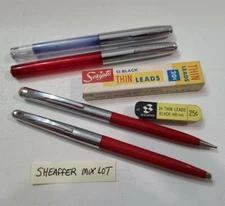 Fountain Head Pen Pencil Thin Lead Vintage 1958 Sheaffer Cartridge Scripto Old 