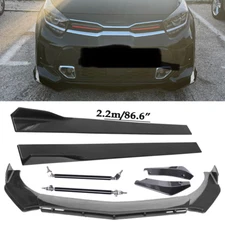 Carbon Fiber Front Bumper Lip Splitters Side Skirt Strut Rod For Kia Body Kits