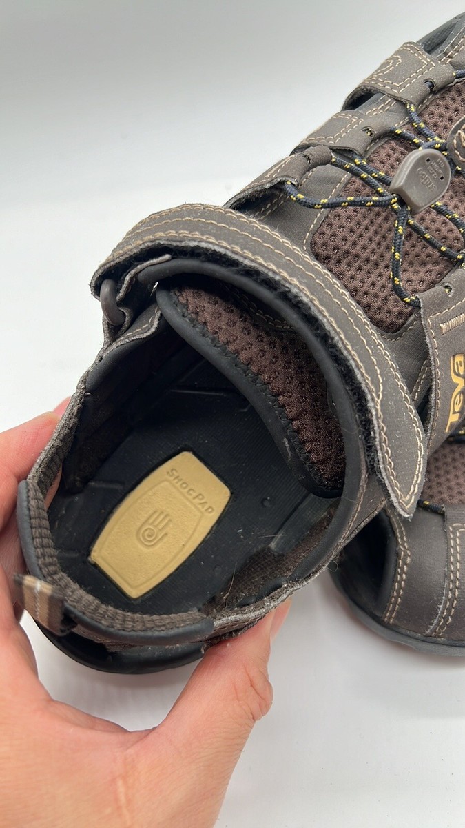 Teva Shoes Men\'s 10 Brown Tan Sport Hiking Beach Shock Pad Sandals Water Sports TEVA Mens Sandals ShocPad Brown Fisherman Sport Leather Size  main image 3