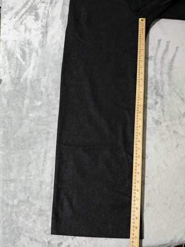 Banana Republic Dress Pants Men 34x31 Dark Gray Thick Wool Blend Stretch - Picture 4 of 15