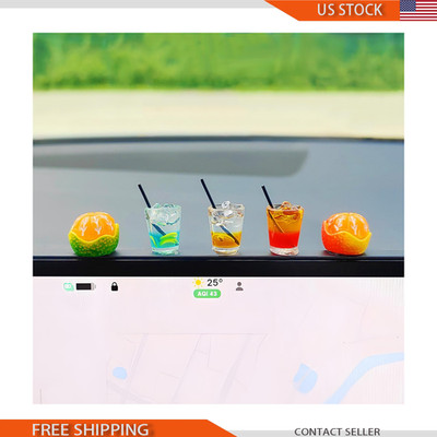 Mini Juice Ornament Dashboard Decor, Cute Car Interior
