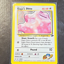 Pokemon TCG Koga's Ditto 10/132 Gym Challenge Holo Rare EN 2000 40 HP Basic on eBay