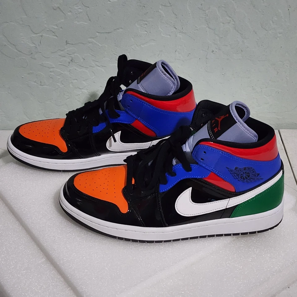 Size 11w/9.5M - Air Jordan 1 SE Mid Multi Patent CV5276-001 - Image 4 of 4