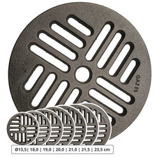 Griglia cenere circolare tonda in Ghisa varie misure per termo Camini e Stufe