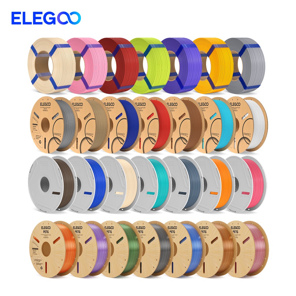 【Buy 3 Get 2 Free,Add 5】ELEGOO PLA/PLA+/Rapid PLA+/PLA Pro 3D Printer Filament