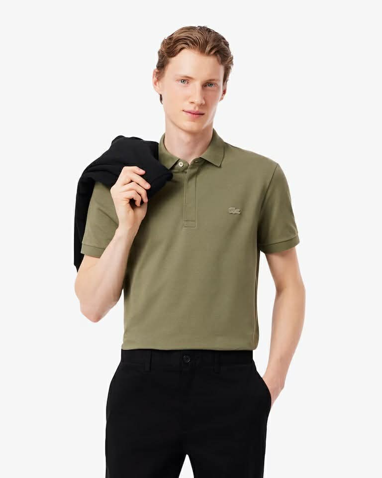 Lacoste Men's Regular Fit Paris Stretch Piqué Polo Shirt Green size 2 XS Sealed