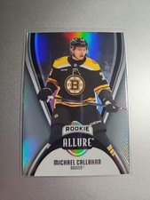 2025-26 UD Allure Hockey Black Rainbow Parallel Michael Callahan RC Rookie #141