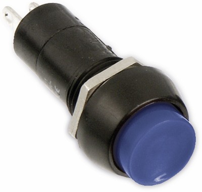 Einbau-Drucktaster PBS-11C, rund, blau