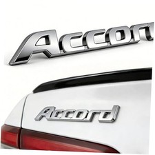 3D Emblem Replacement for Accord Parts Car Trunk Rear Door Badge Decal B Silver