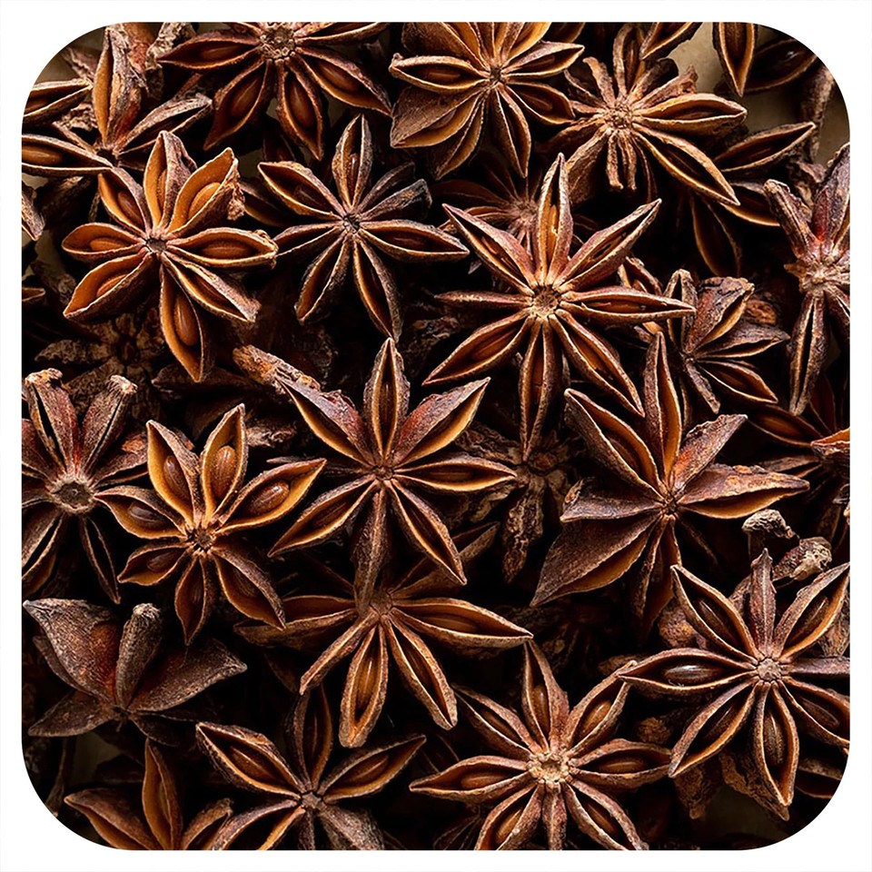 Organic Whole Star Anise Select, 16 oz (453 g)