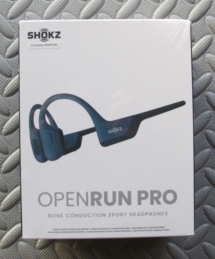 Shokz OpenRun Pro Premium Bone Conduction Open-Ear Sport Headphones Steel Blue