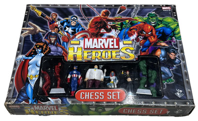 Marvel Heroes Schachspiel: Seltene Ausgabe 2003 nach Charakter - Inhalt sehr guter Zustand