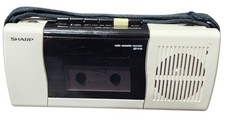 Vtg Rare Sharp QT-F10 W Radio Cassette Player Recorder Read