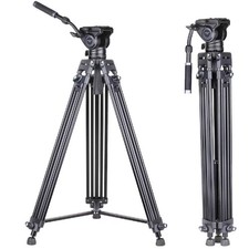 ARTCISE Video Tripod with Fluid Head  75mm Leveling Base, 84cm, Used