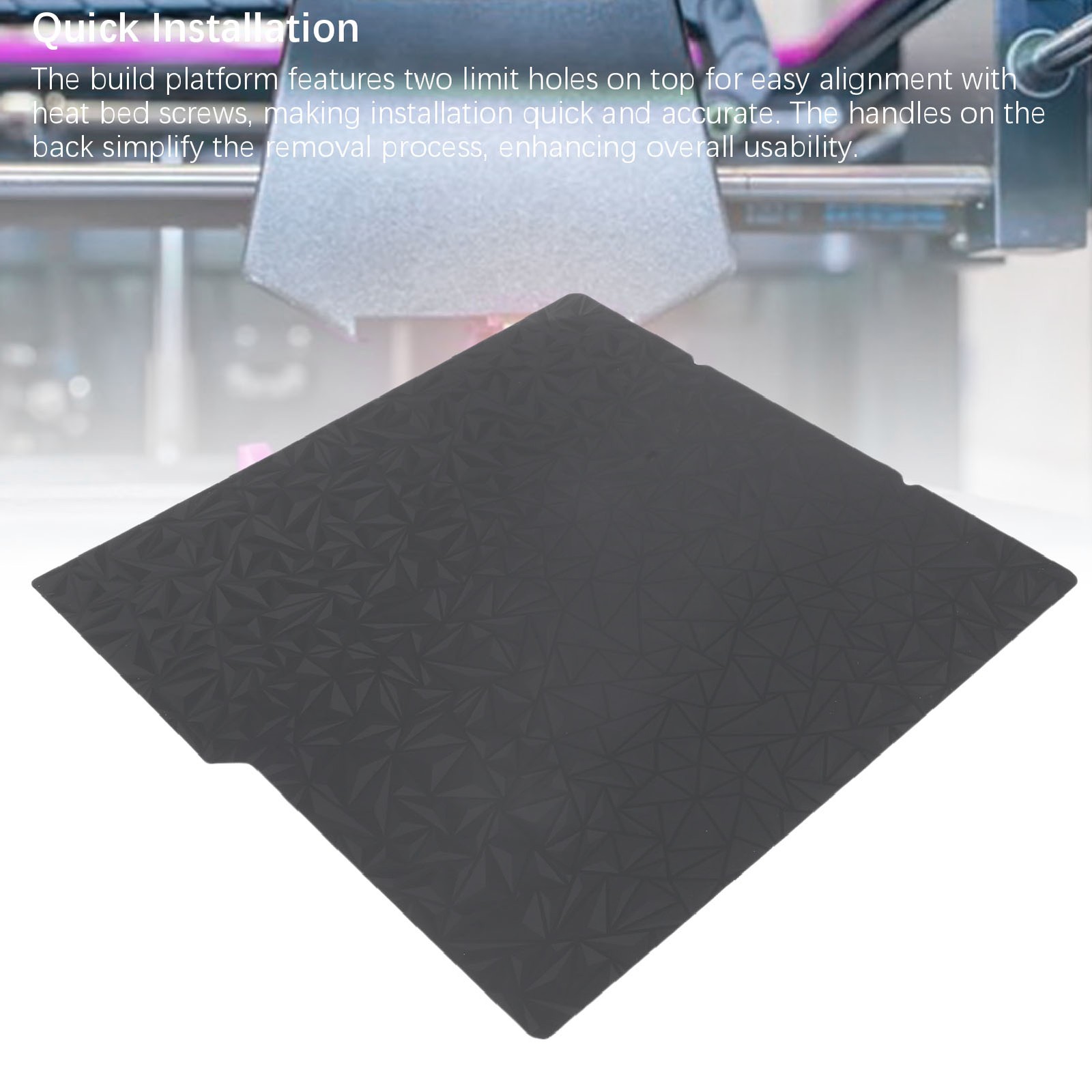 3D Printer PEO PEI Print Bed For S1 264x276mm Flexible Smoothly 3D Printer